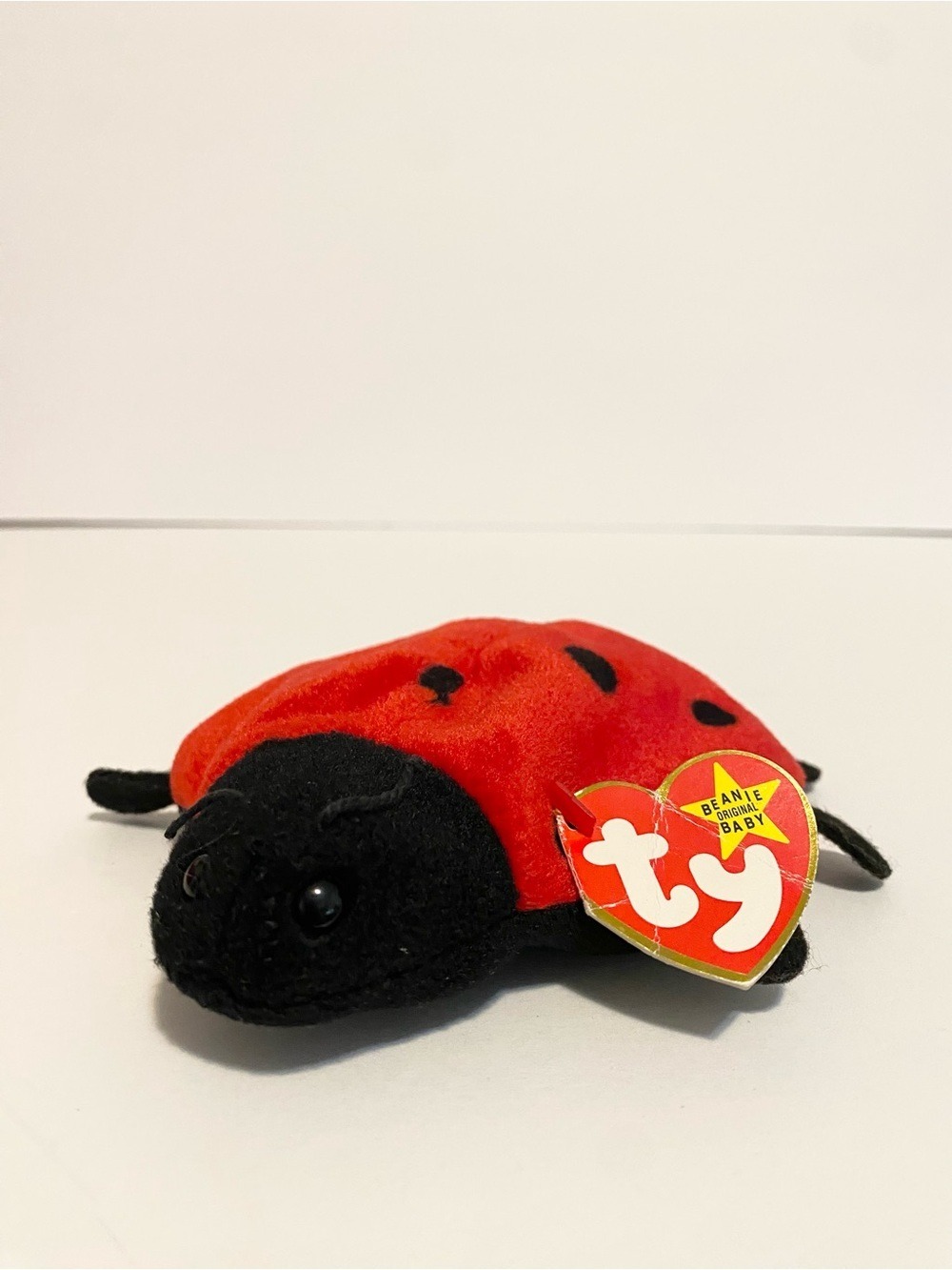 Ty Beanie Baby Lucky Ladybug Plush Babies Stuffed Animal Vintage 1993 Toy 6”